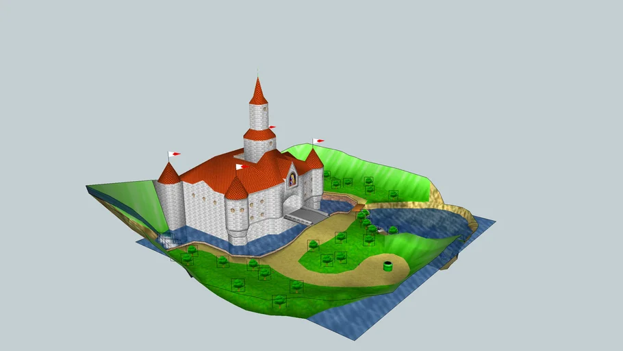Mario 64 peach's castle