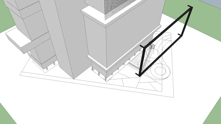 Hotel Building exterior massing