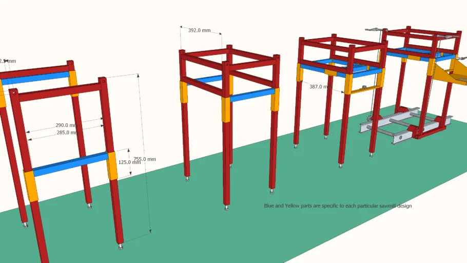 Multi-options mini sawmills