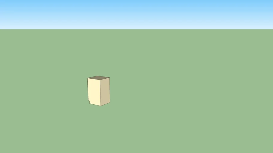 Cream kitchen cupboard unit