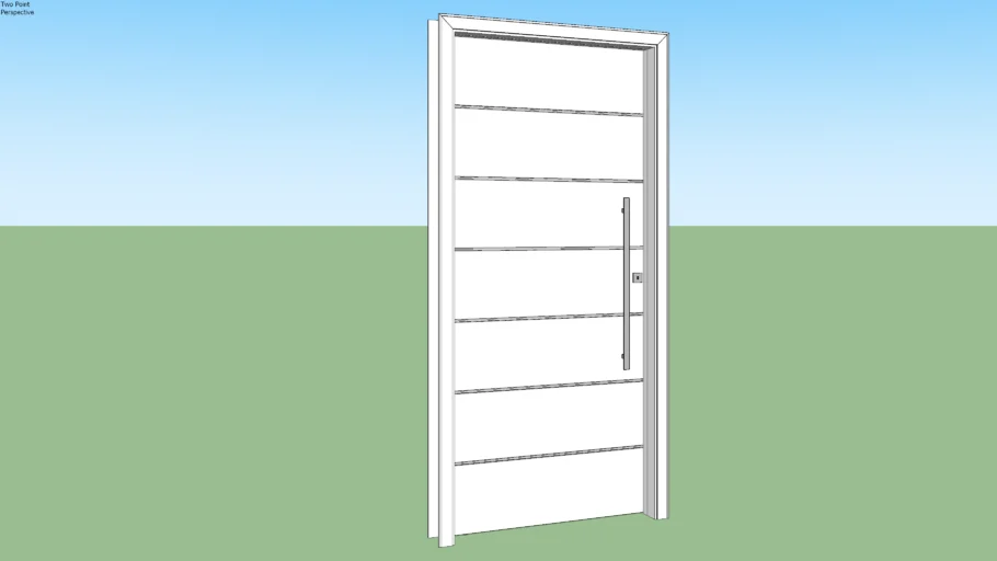 Porta (Dinâmica) de Madeira Frisada 220x80 Pivotante