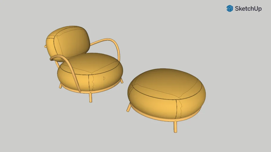 Poltrona e Puff Taná