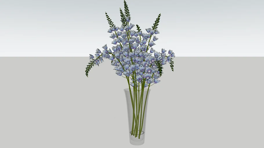 Vaso de vidro com lavanda / alfazema
