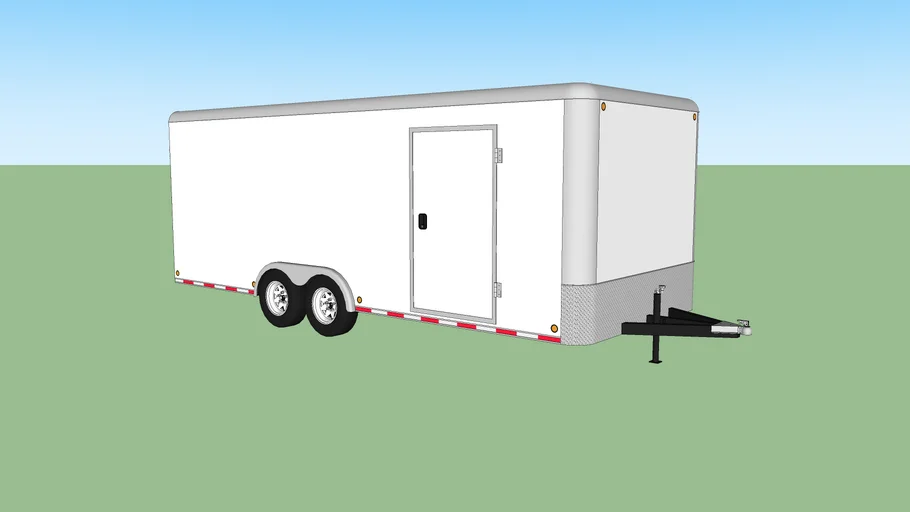 20' foot enclosed car trailer