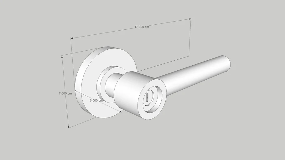 Manija // Door Handle w Lock (updated)
