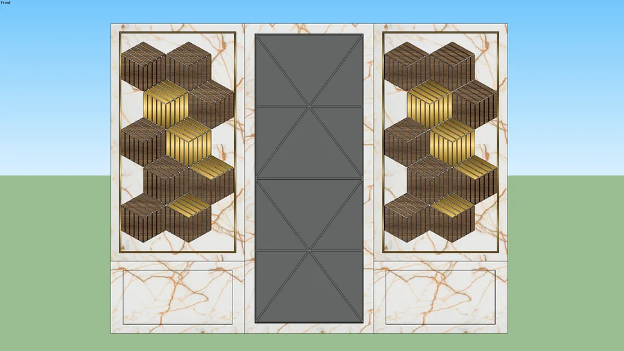 Stone Inlay Wall Panel