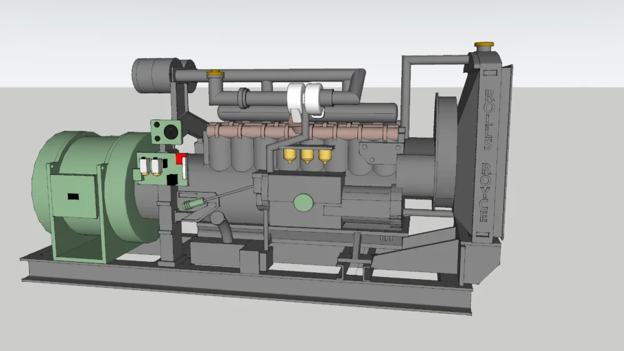 Rolls Royce Diesel Electricity Generator 135 kpA