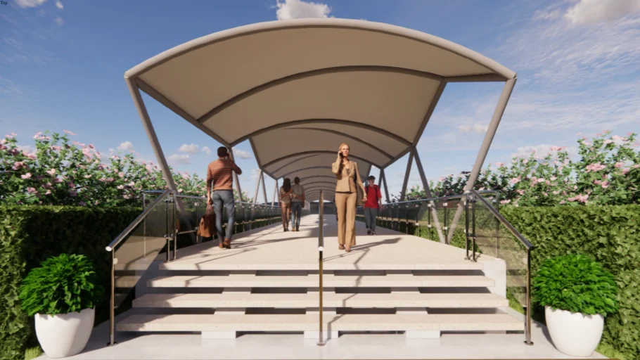 TENSILE MEMBRANE STRUCTURE - TENSILE WALKWAY
