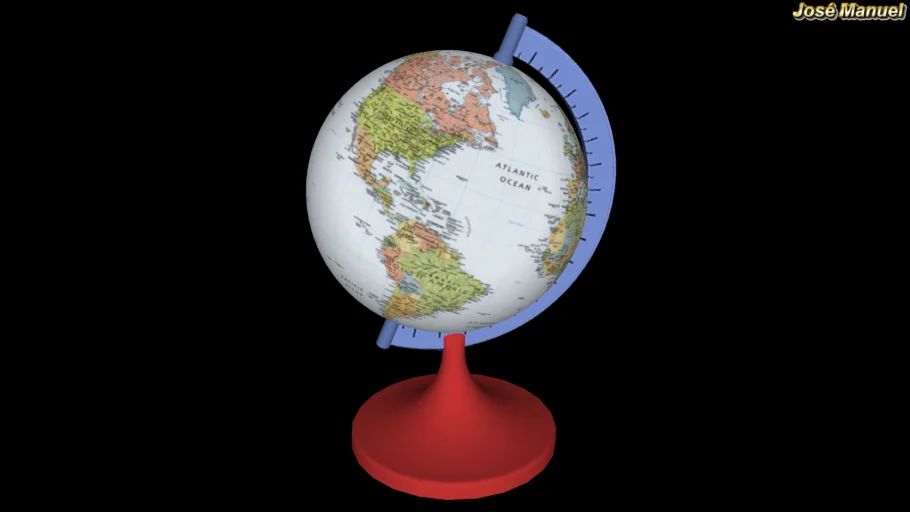 Mapamundi Animado ( Animated Desk Globe )