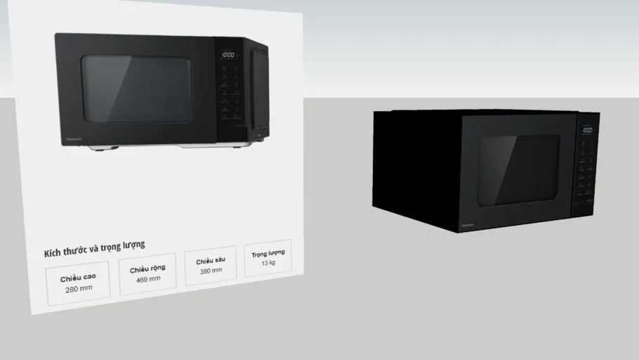 Lò vi sóng có nướng_Panasonic_NN-GT35NBYUE