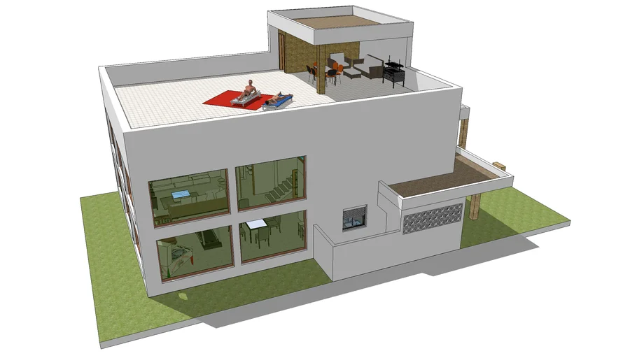 Chalet adosado 3D Warehouse