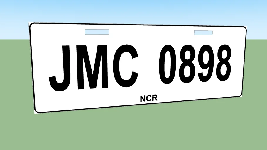 Philippine Plate Number (Private Vehicle)