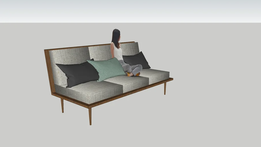 Sofa armless 1900x940