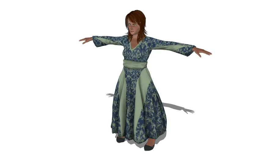Female Character Full 3D Model Game Ready