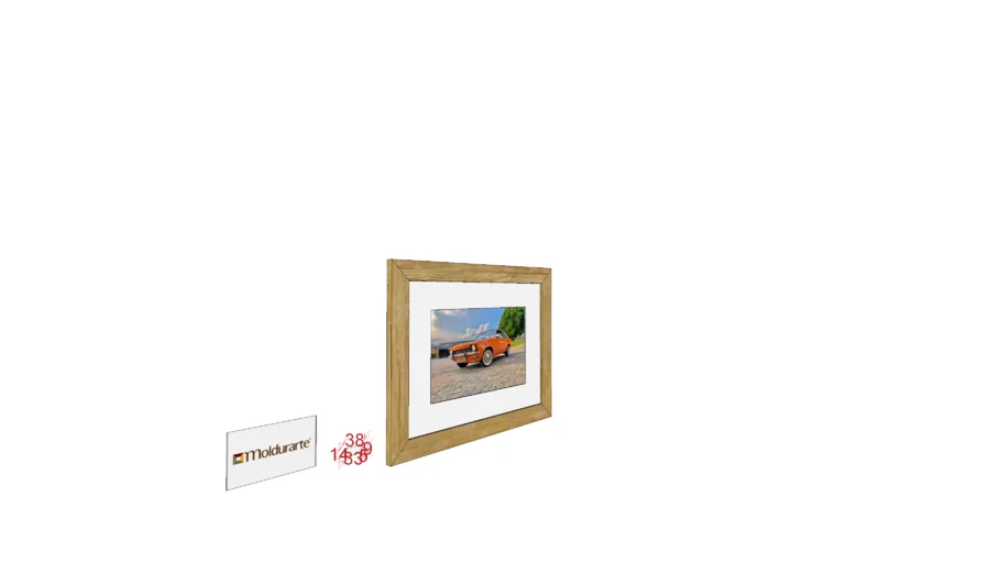 Moldura reta para quadros 6034-9286-23
