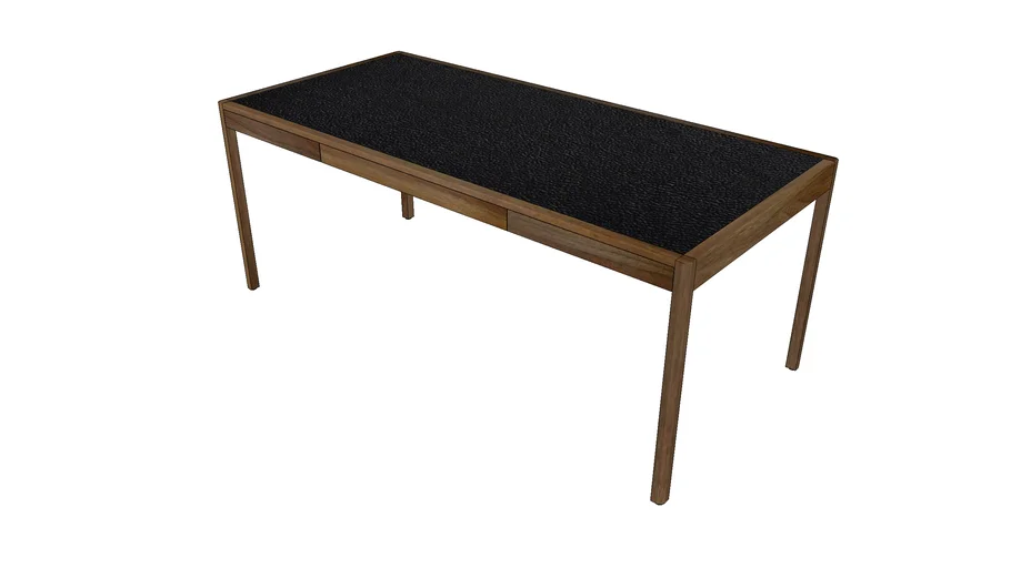 CB-311 Leather Desk Walnut