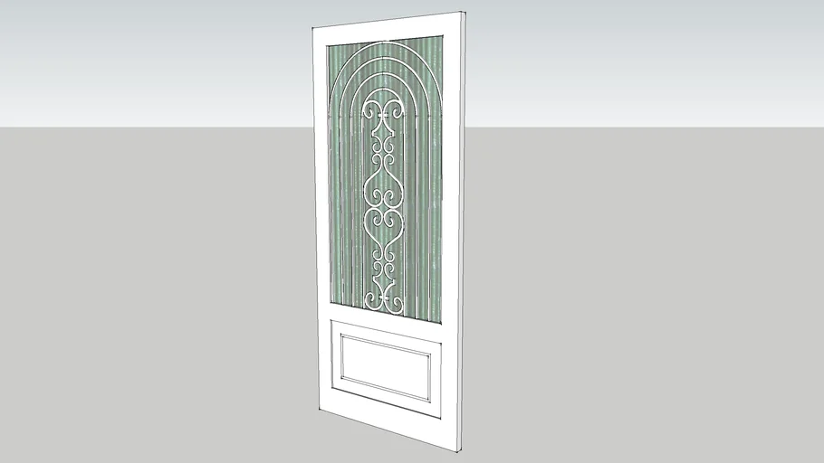 PUERTA DE HIERRO Y VIDRIO - IRON AND GLASS DOOR