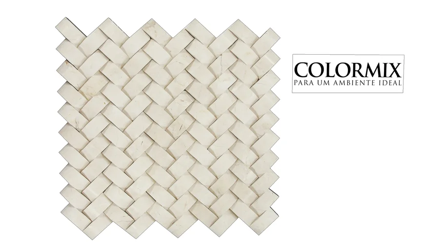 revestimento colormix, Mosaico de mármore foglio 29x29