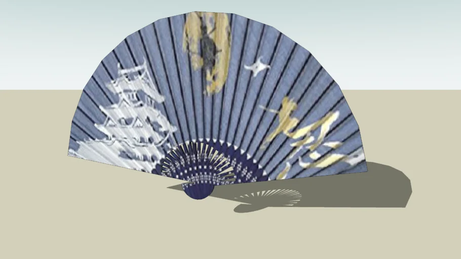 Japanese folding fan
