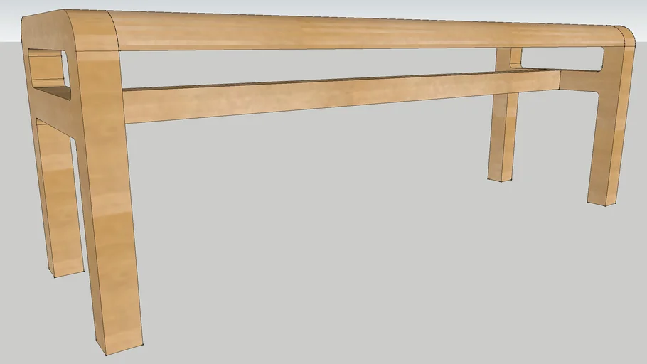 Habitat Radius Bench Small