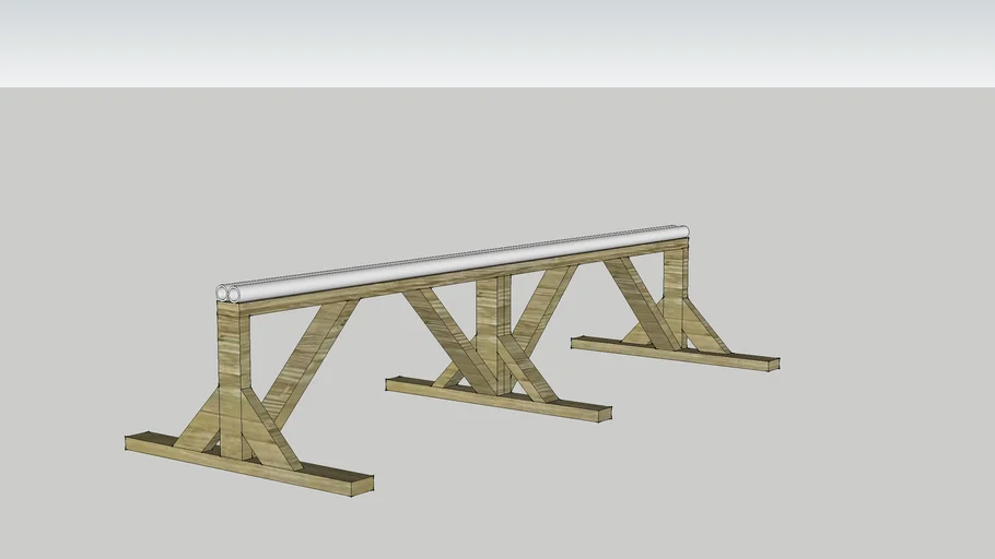 Snowboard PVC pipe rail