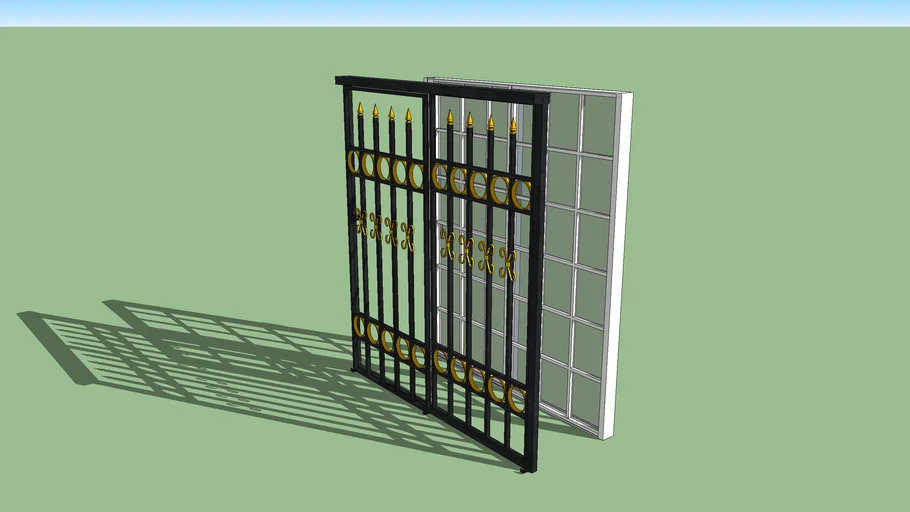Puerta y Barandal Protector traspatio de casa