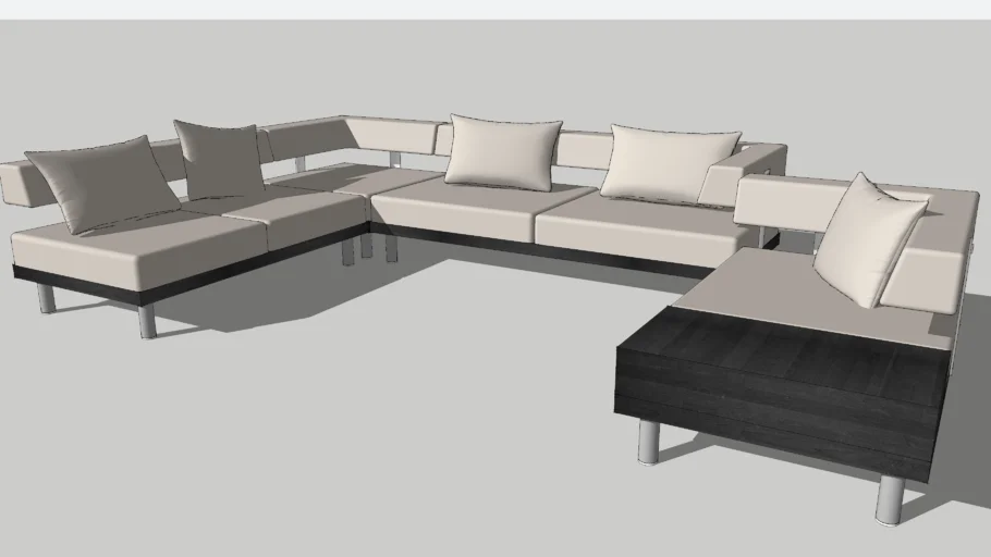 CF-25 Modern Sectional | 3D Warehouse