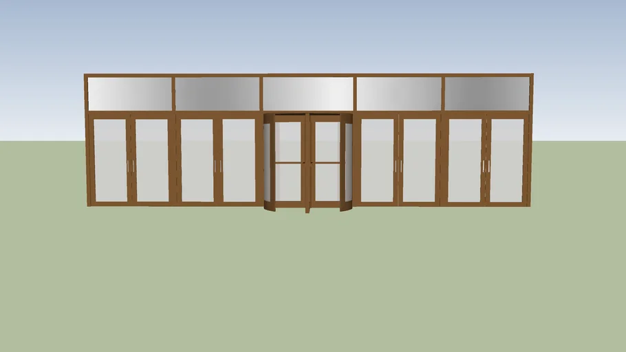 revolving glass doors skp files