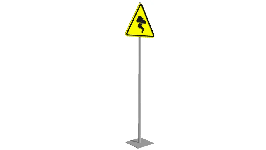 Caution Tornado Zone Sign