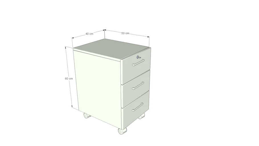 3 drawer office cabinet