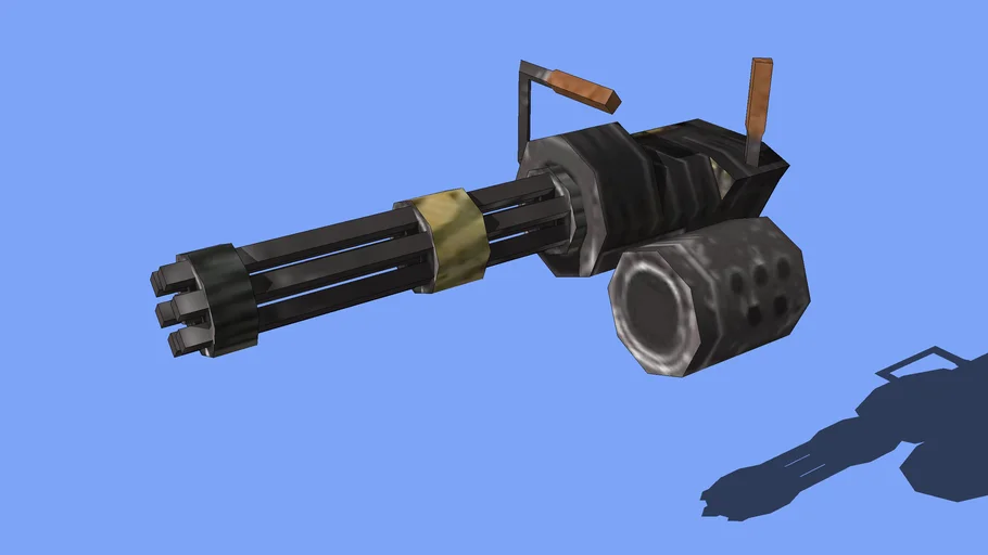 Fallout minigun (low poly)