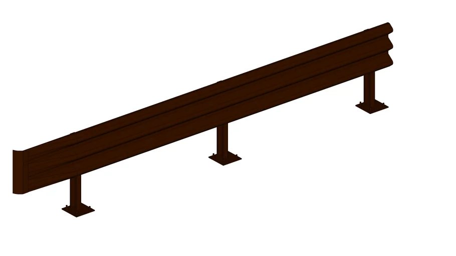 Guard Rail (Barriera Stradale) H2 Bordo Ponte (BP) in Acciaio Corten