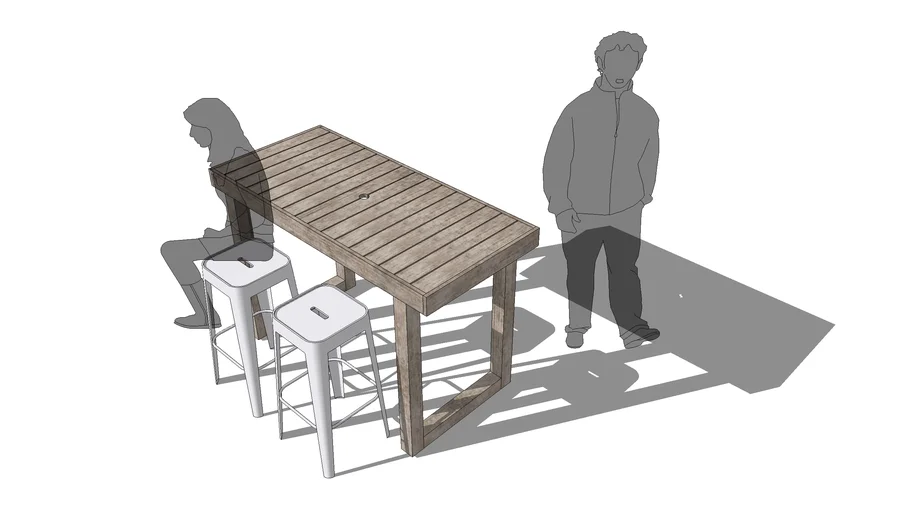 Modern Patio Bar Table