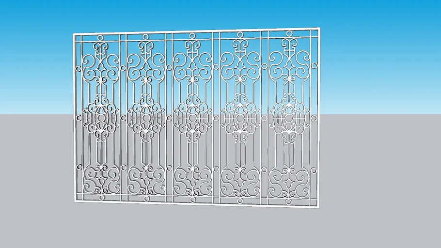 Window iron grill