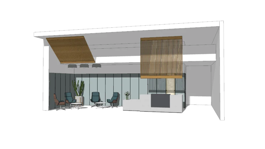 Office Reception Desk - Style 2