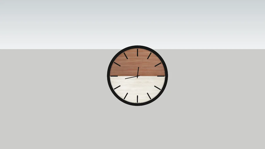 Wall round clock, clock