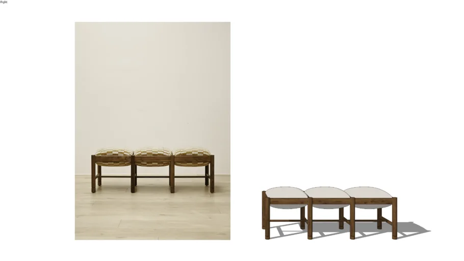 Stahl and Band Dubel Triple Bench