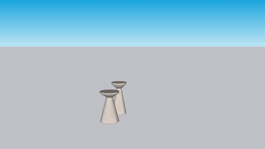 RAVINE CONCRETE ACCENT TABLES, SET OF 2