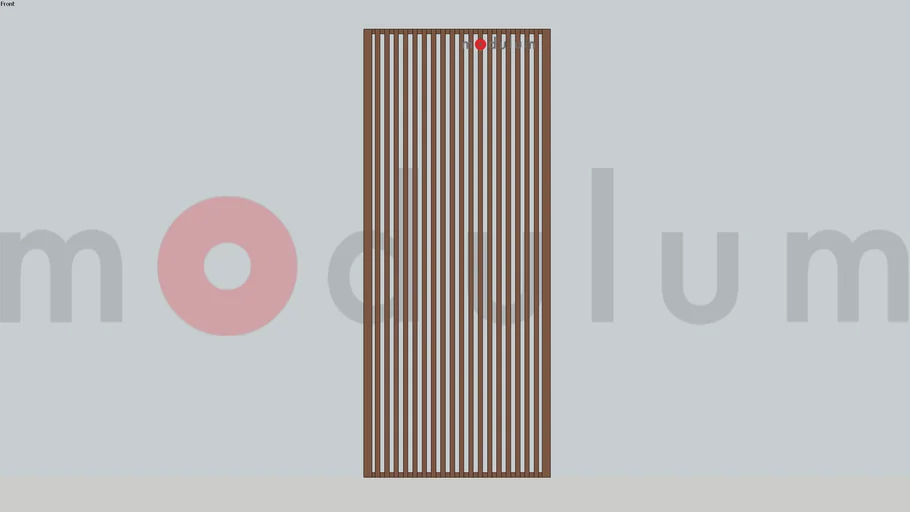 แผงระแนง อลูมิเนียม แนวตั้ง 2.5 x 2.5 เว้น 2.5 cm | modulum