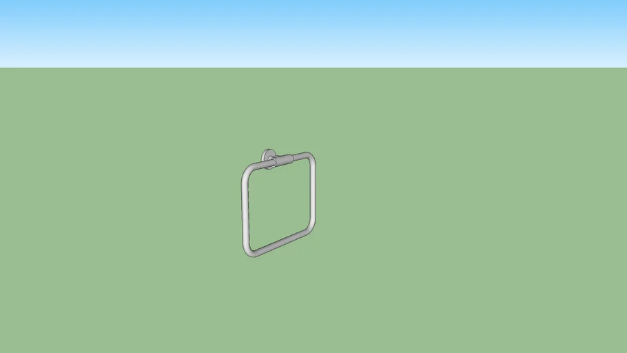 Towel Holder Filleted Rectangular