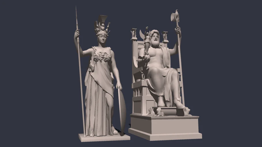 Athena Promachos and Zeus at Olympia - AC Odyssey
