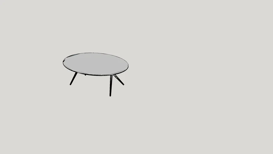 OFS ROO Oval Coffee Table 4230OV15H