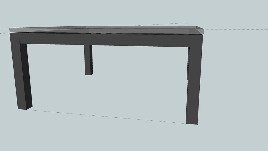 Crate and Barrel Black Coffee Table with Glass Top