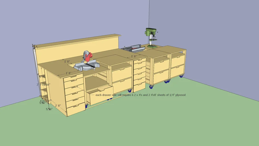 Modular Workshop Table