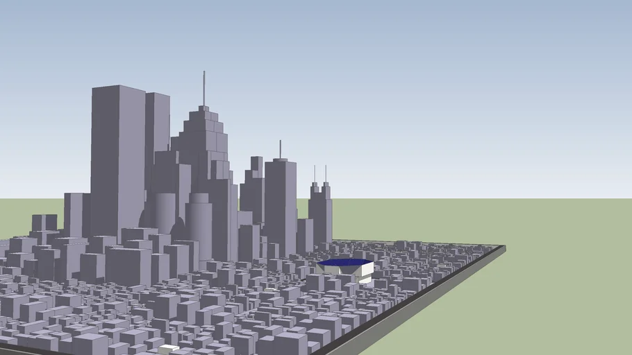 huge city