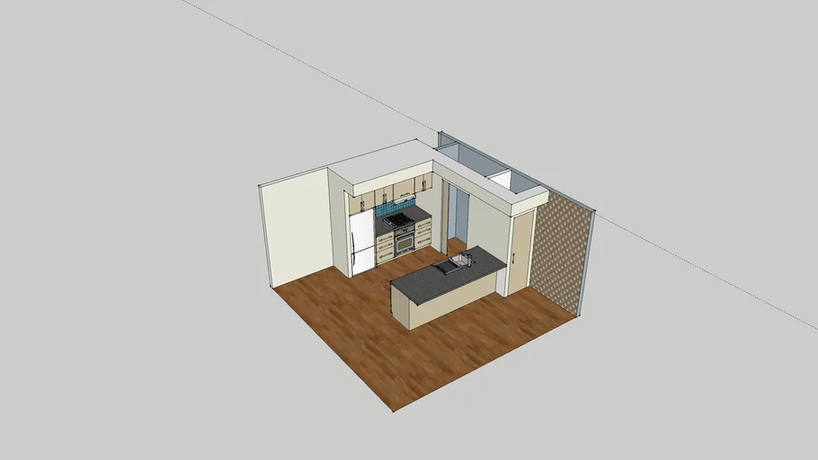 u shaped kitchen