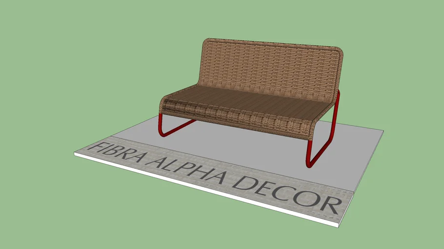 Sofá 2 Lugares - Fibra Alpha Decor 