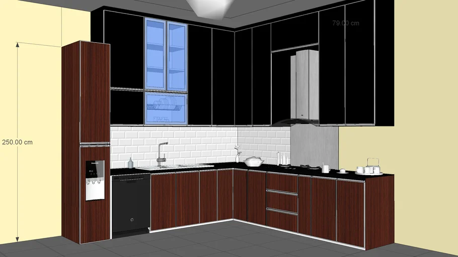 Custom Kitchen Set - Enscape Ready