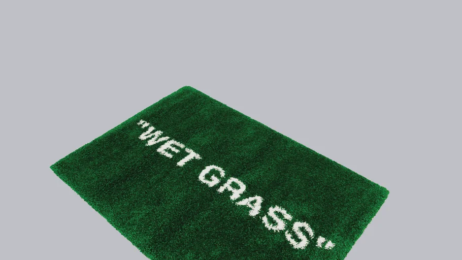 Virgil Abloh x IKEA MARKERAD WET GRASS Green OFF WHITE Rug