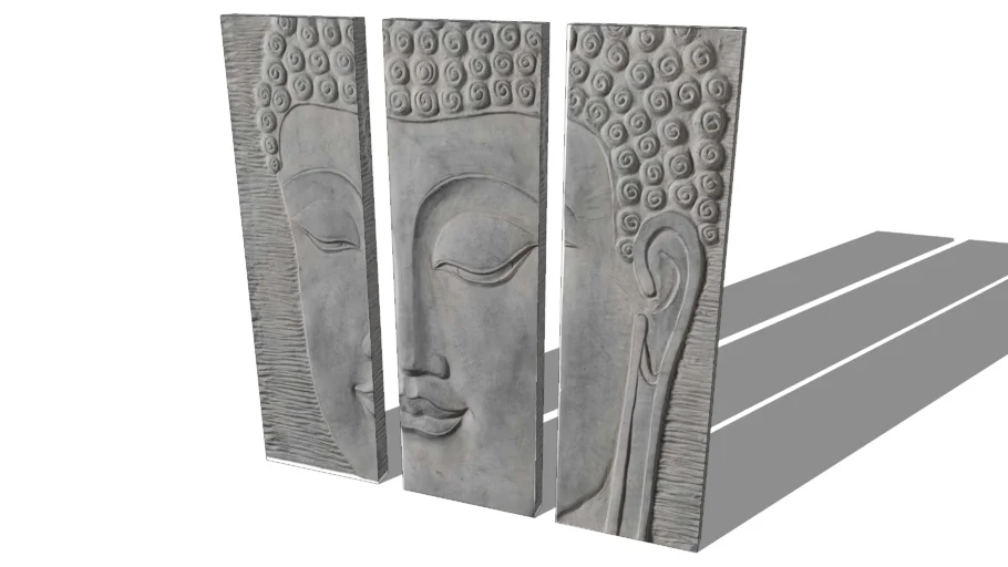 Tryptique Bouddha, Maisons du monde, 110.878, prix : 139 €